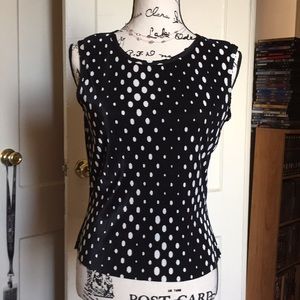 EUC Victoria Essentials polka dot top